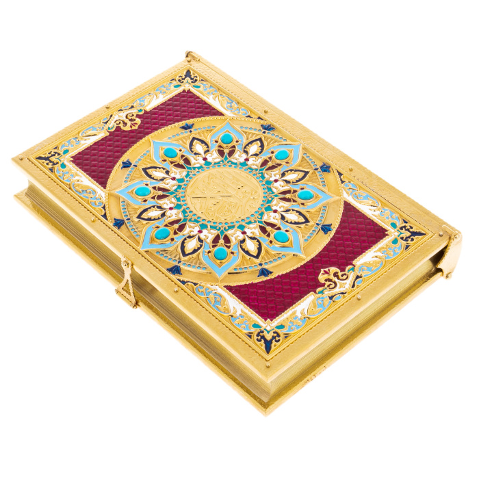 Коран украшенный "Солнце" с бирюзой, Златоуст - купить в Москве