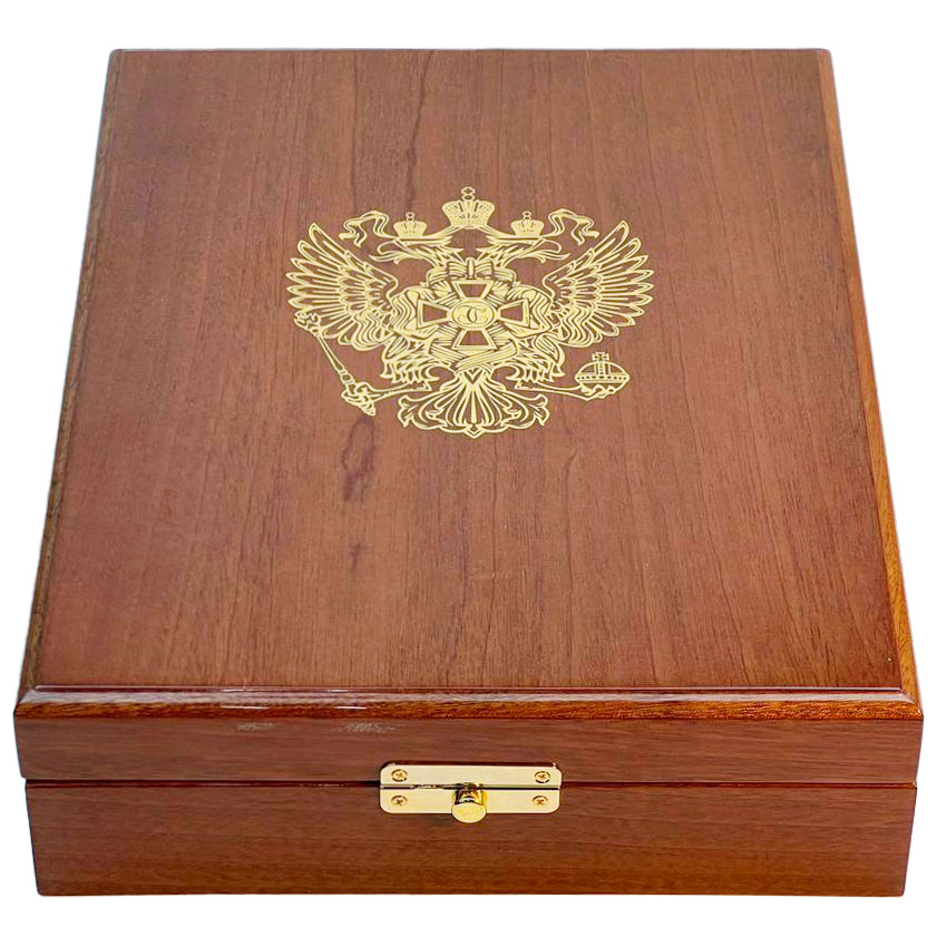 Коллекционное издание с иконой "Кодекс чести русского офицера" в шкатулке из дуба - купить в Москве