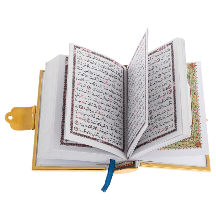 Коран малый "Наследие Ислама" зеленая эмаль, Златоуст - купить в Москве