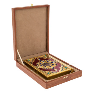 Коран "Солнце" с малахитом и лазуритом, Златоуст - купить в Москве