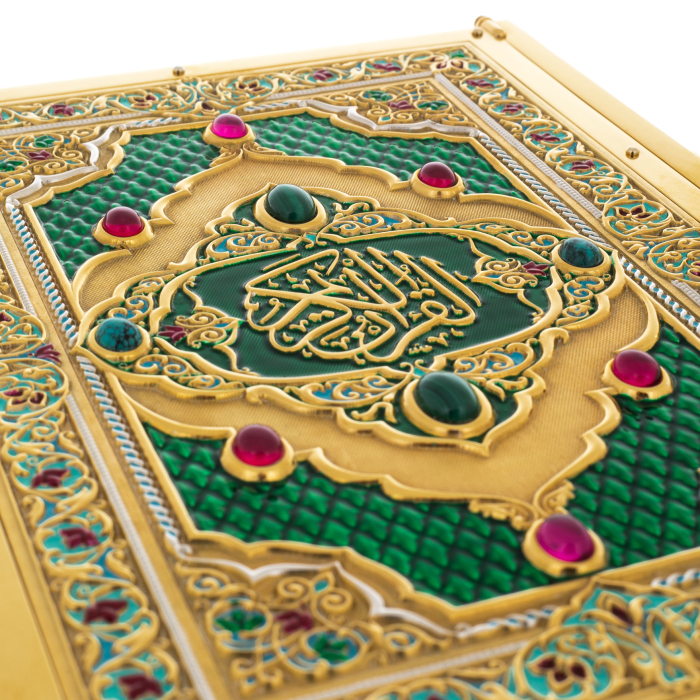 Коран с эмалью, малахитом и корундом, Златоуст - купить в Москве