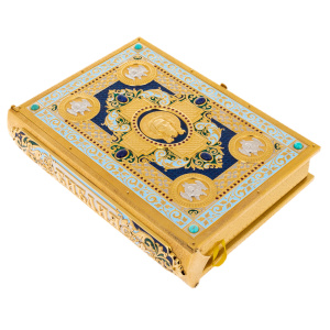 Библия объемная "Вера" с лазуритом, Златоуст - купить в Москве