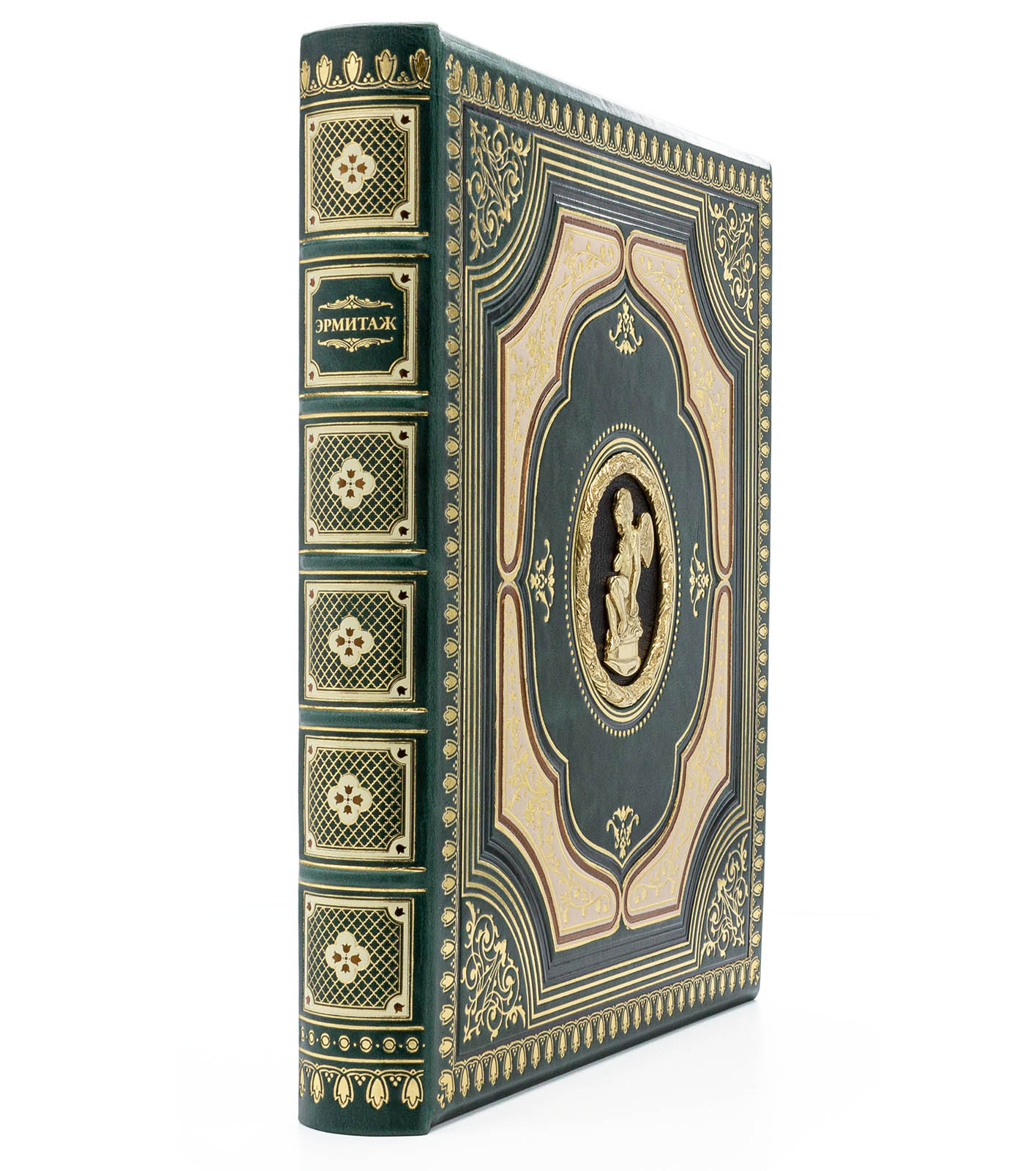 Эрмитаж подарочная книга в кожаном переплете - купить в Москве