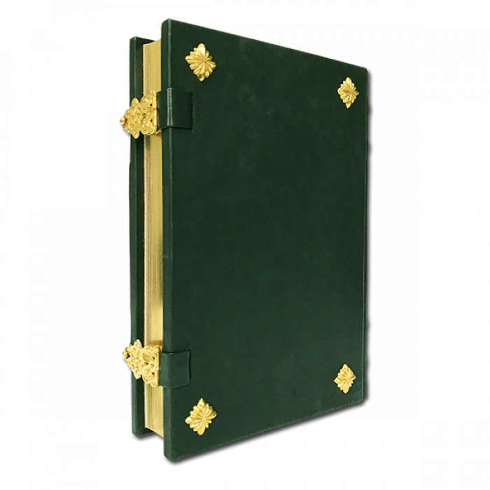 Коран с филигранью (золото) с гранатами и гидротермальными изумрудами - купить в Москве