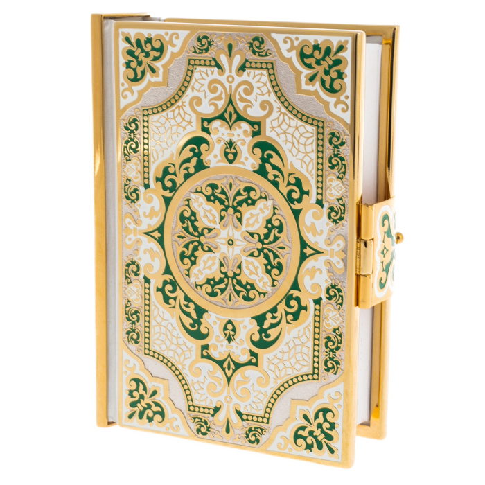 Коран малый "Наследие Ислама" зеленая эмаль, Златоуст - купить в Москве