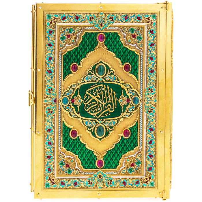 Коран с эмалью, малахитом и корундом, Златоуст - купить в Москве